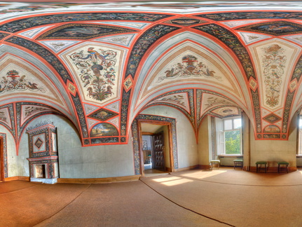 Zator - Pałac Potockich; sala myśliwska